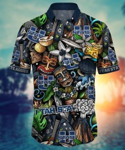 Utah State Aggies NCAA Flower Hawaii Shirt For Fans Ver 14
