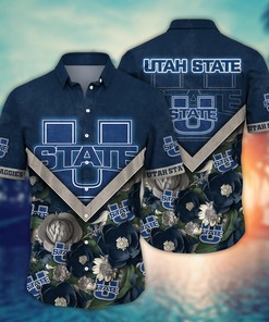 Utah State Aggies NCAA Flower Hawaii Shirt For Fans Ver 15