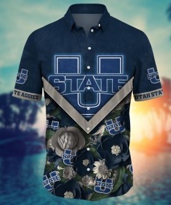Utah State Aggies NCAA Flower Hawaii Shirt For Fans Ver 15