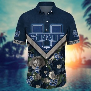 Utah State Aggies NCAA Flower Hawaii Shirt For Fans Ver 15
