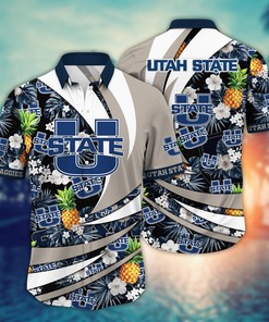 Utah State Aggies NCAA Flower Hawaii Shirt For Fans Ver 16