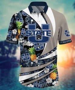 Utah State Aggies NCAA Flower Hawaii Shirt For Fans Ver 16