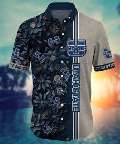 Utah State Aggies NCAA Flower Hawaii Shirt For Fans Ver 18