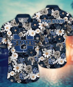 Utah State Aggies NCAA Flower Hawaii Shirt For Fans Ver 19