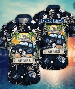 Utah State Aggies NCAA Flower Hawaii Shirt For Fans Ver 2