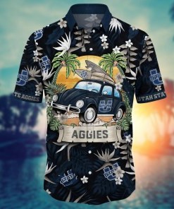 Utah State Aggies NCAA Flower Hawaii Shirt For Fans Ver 2