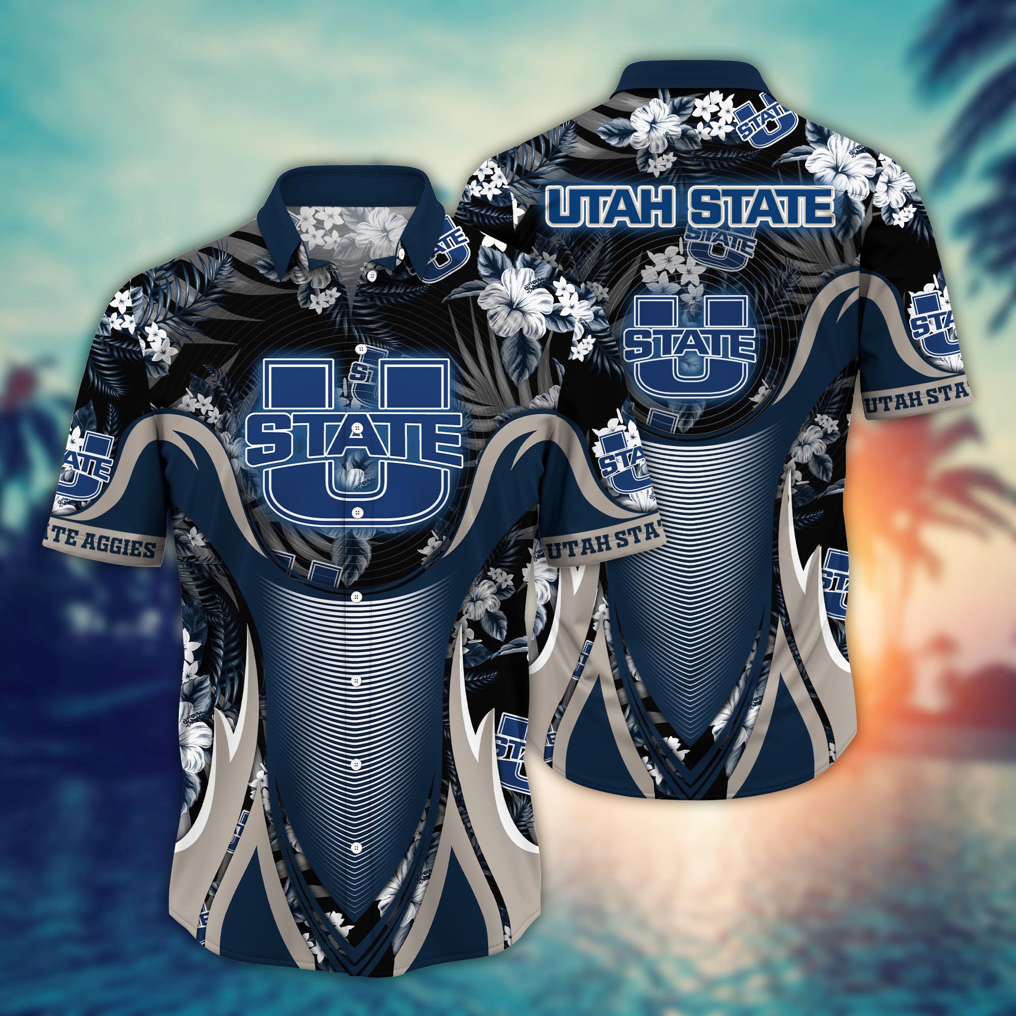 Utah State Aggies NCAA Flower Hawaii Shirt For Fans Ver 21