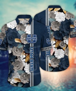 Utah State Aggies NCAA Flower Hawaii Shirt For Fans Ver 24