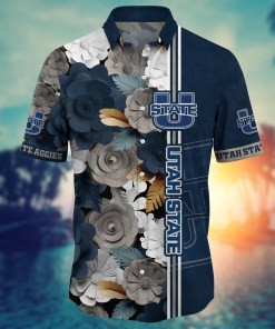 Utah State Aggies NCAA Flower Hawaii Shirt For Fans Ver 24