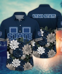 Utah State Aggies NCAA Flower Hawaii Shirt For Fans Ver 26