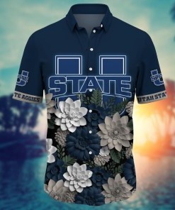 Utah State Aggies NCAA Flower Hawaii Shirt For Fans Ver 26