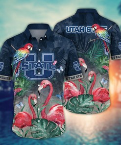 Utah State Aggies NCAA Flower Hawaii Shirt For Fans Ver 27