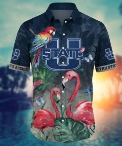Utah State Aggies NCAA Flower Hawaii Shirt For Fans Ver 27
