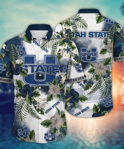 Utah State Aggies NCAA Flower Hawaii Shirt For Fans Ver 28