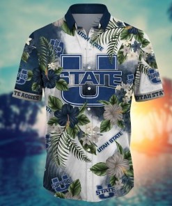 Utah State Aggies NCAA Flower Hawaii Shirt For Fans Ver 28