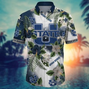 Utah State Aggies NCAA Flower Hawaii Shirt For Fans Ver 28