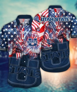 Utah State Aggies NCAA Flower Hawaii Shirt For Fans Ver 29