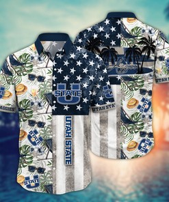 Utah State Aggies NCAA Flower Hawaii Shirt For Fans Ver 30
