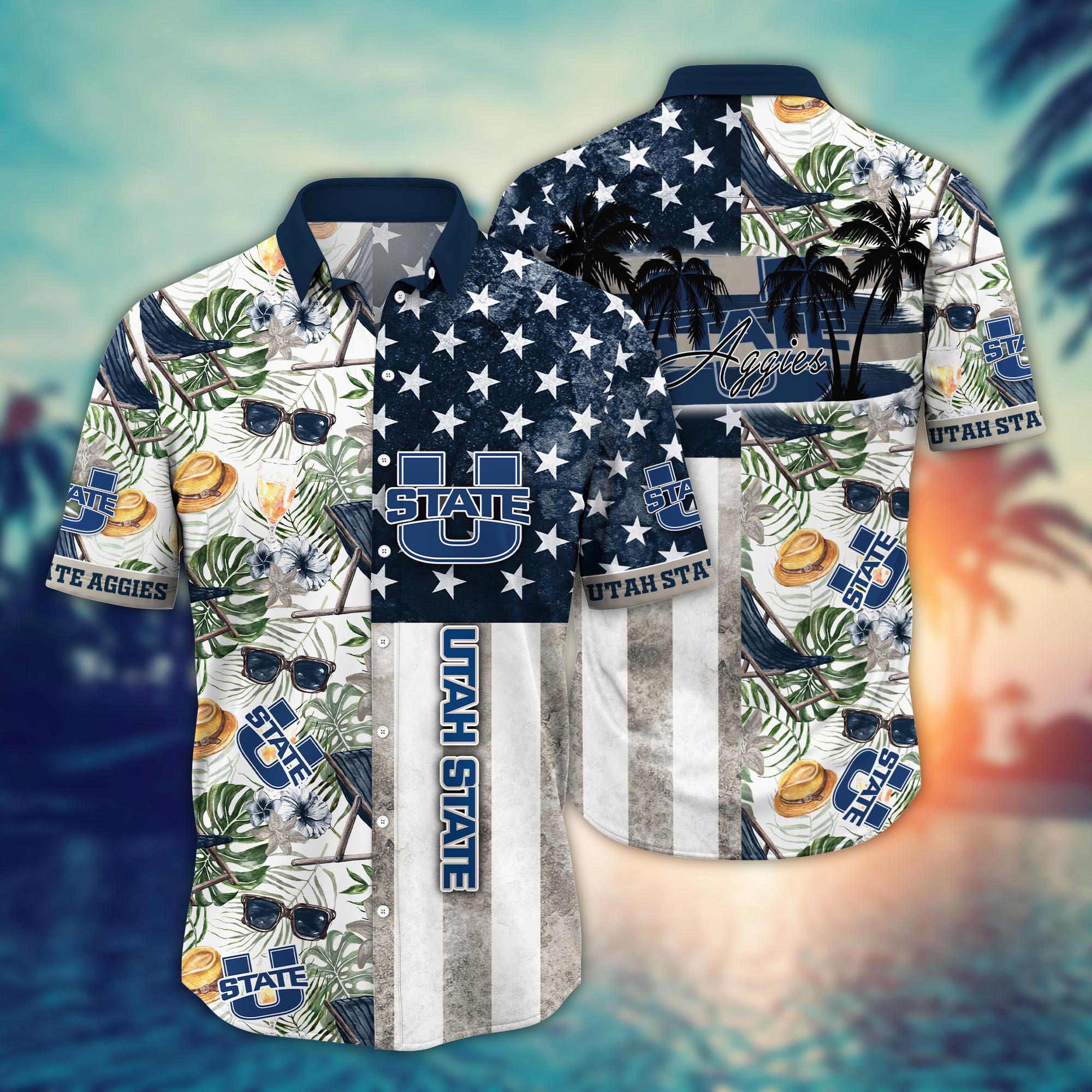 Utah State Aggies NCAA Flower Hawaii Shirt For Fans Ver 30