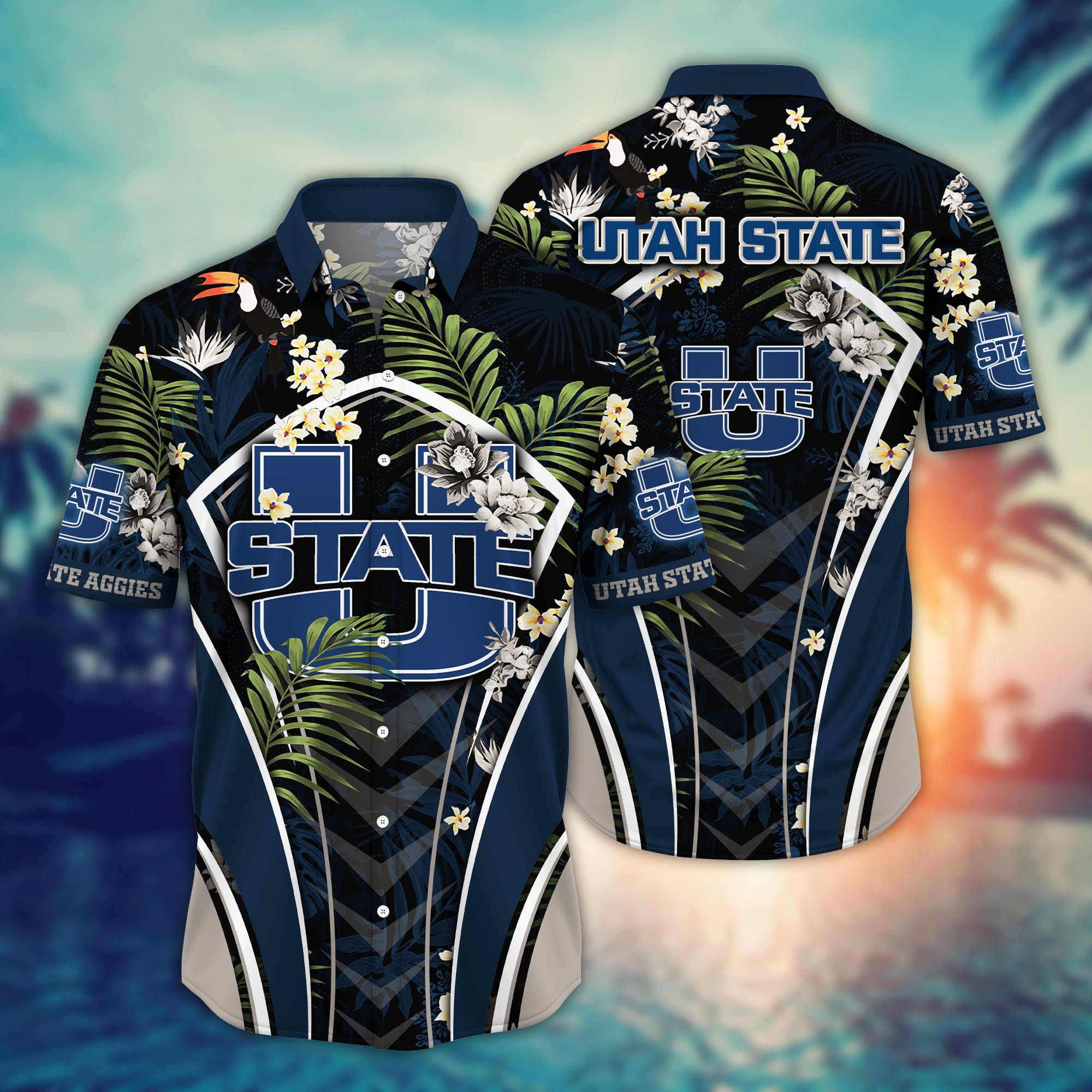 Utah State Aggies NCAA Flower Hawaii Shirt For Fans Ver 31