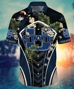 Utah State Aggies NCAA Flower Hawaii Shirt For Fans Ver 31