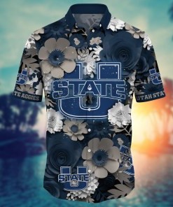 Utah State Aggies NCAA Flower Hawaii Shirt For Fans Ver 35