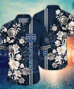 Utah State Aggies NCAA Flower Hawaii Shirt For Fans Ver 36