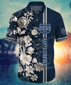 Utah State Aggies NCAA Flower Hawaii Shirt For Fans Ver 36