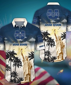 Utah State Aggies NCAA Flower Hawaii Shirt For Fans Ver 37