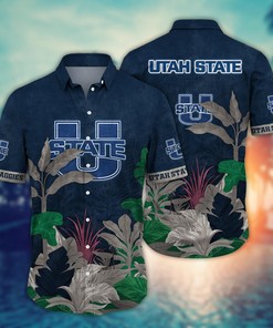 Utah State Aggies NCAA Flower Hawaii Shirt For Fans Ver 4