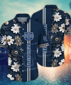 Utah State Aggies NCAA Flower Hawaii Shirt For Fans Ver 5