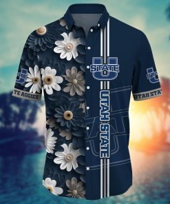 Utah State Aggies NCAA Flower Hawaii Shirt For Fans Ver 5
