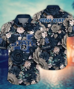 Utah State Aggies NCAA Flower Hawaii Shirt For Fans Ver 6