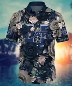 Utah State Aggies NCAA Flower Hawaii Shirt For Fans Ver 6