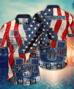 Utah State Aggies NCAA Flower Hawaii Shirt For Fans Ver 7
