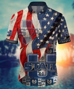 Utah State Aggies NCAA Flower Hawaii Shirt For Fans Ver 7