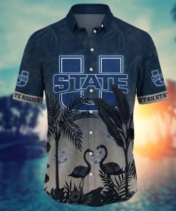 Utah State Aggies NCAA Flower Hawaii Shirt For Fans Ver 8