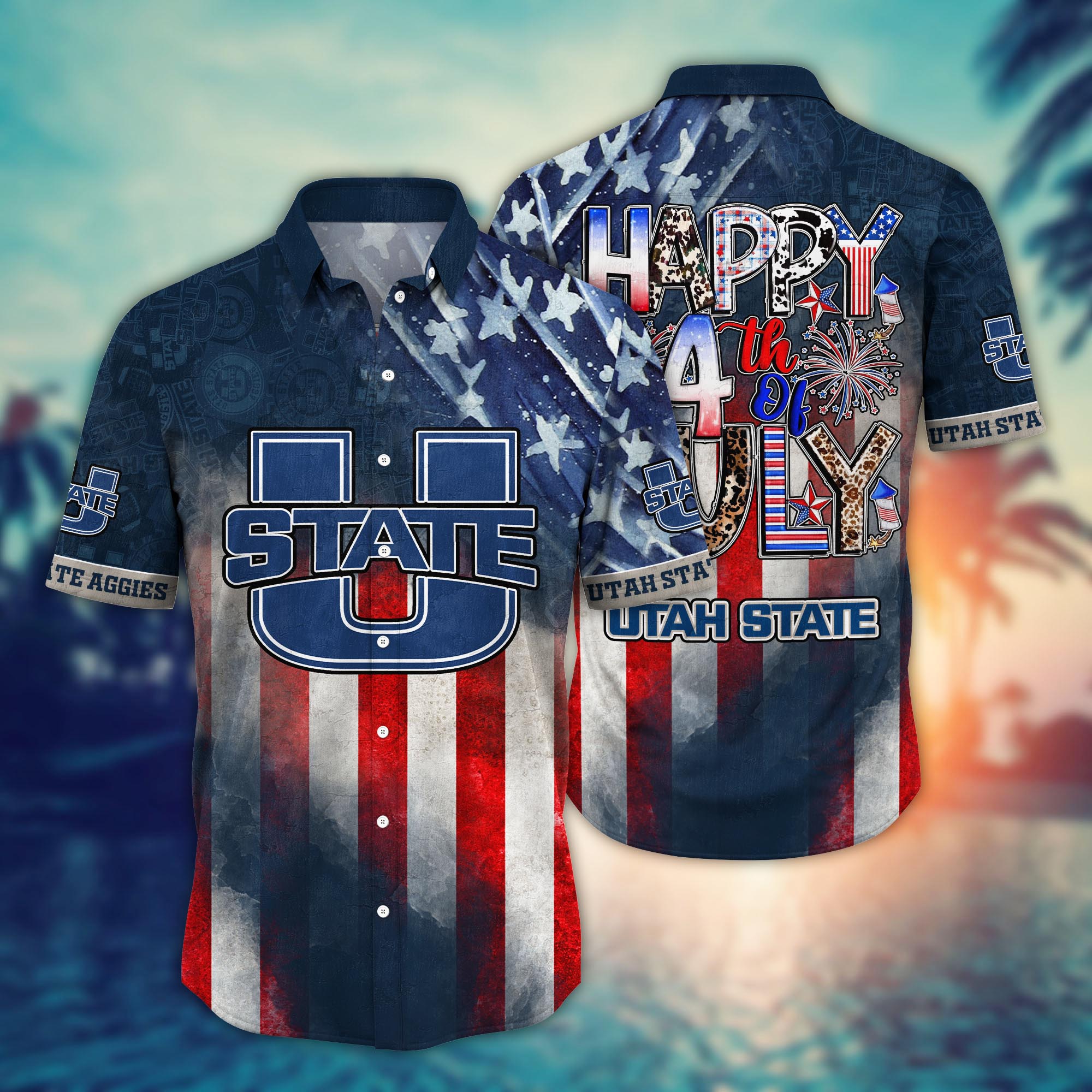 Utah State Aggies NCAA Hawaii Shirt Ver 2