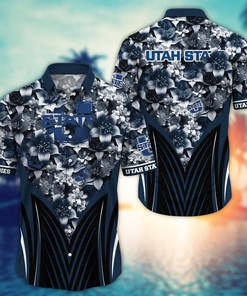 Utah State Aggies NCAA Hawaiian Shirt, Aloha Shirt Ver 1