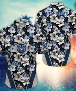 Utah State Aggies NCAA Hawaiian Shirt, Aloha Shirt Ver 2