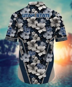 Utah State Aggies NCAA Hawaiian Shirt, Aloha Shirt Ver 2