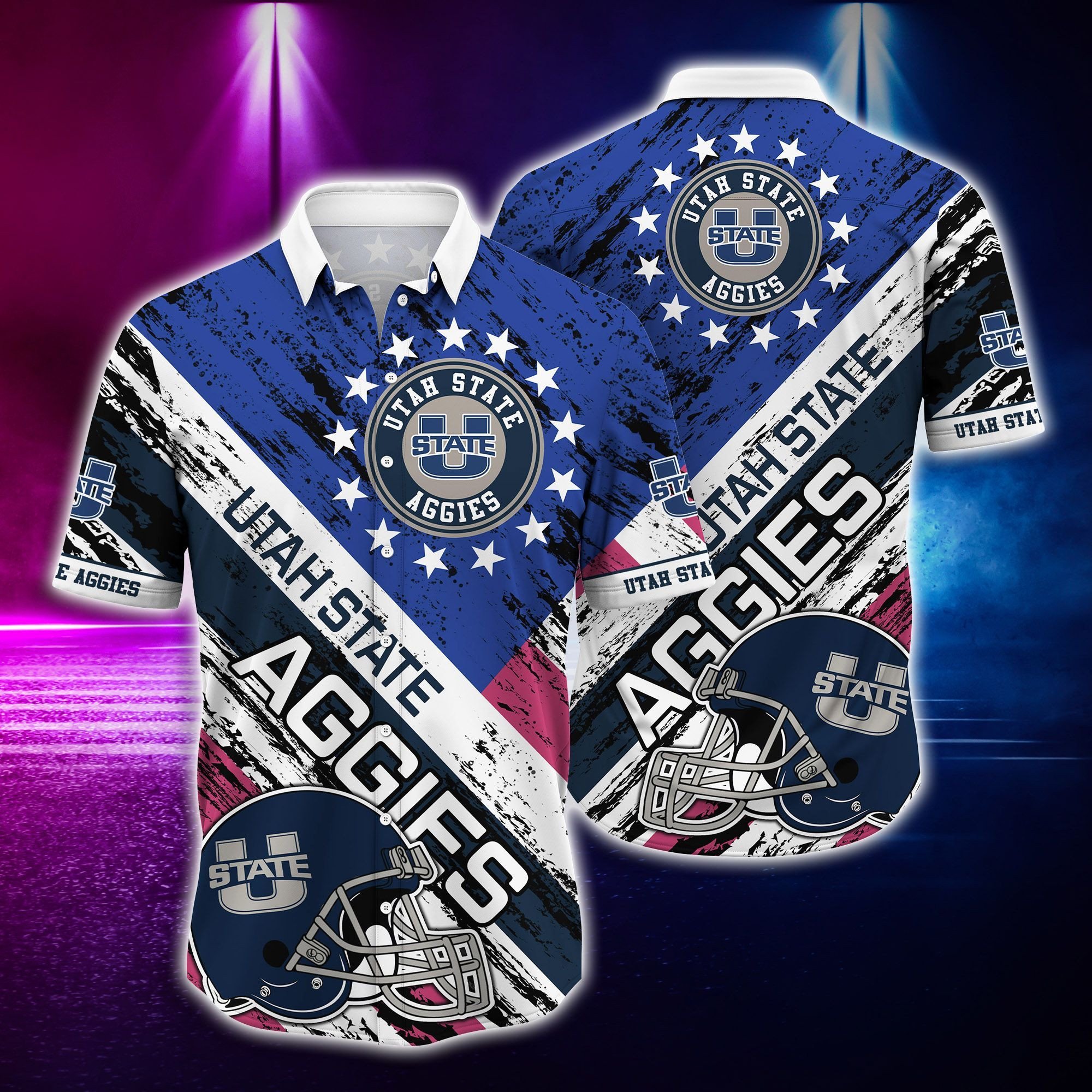 Utah State Aggies NCAA Hawaiian Shirt for Men And Women
