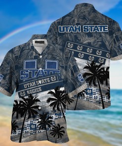 Utah State Aggies NCAA Palm Tree Pattern Hawaii Shirt For Sports Fans