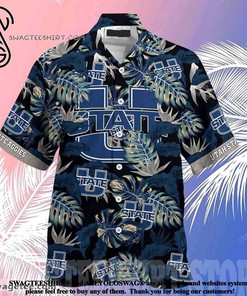 Utah State Aggies Stress Blessed Obsessed Summer Beach Hawaiian Shirt