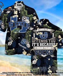 Utah State Aggies This Flag Offends You Summer Beach Hawaiian Shirt