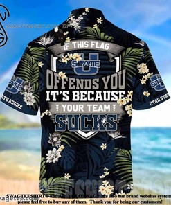 Utah State Aggies This Flag Offends You Summer Beach Hawaiian Shirt