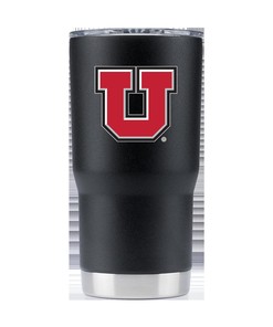 Utah U Black Tumbler - Great for Utah Fans