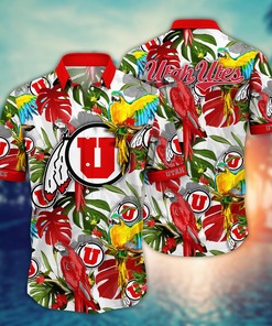 Utah Utes NCAA Flower Hawaii Shirt For Fans Ver 1