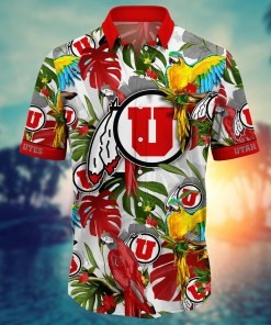 Utah Utes NCAA Flower Hawaii Shirt For Fans Ver 1