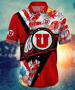 Utah Utes NCAA Flower Hawaii Shirt For Fans Ver 11